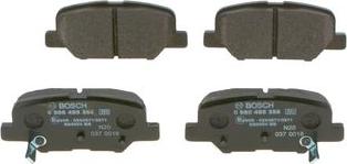 BOSCH 0 986 495 358 - Brake Pad Set, disc brake autospares.lv