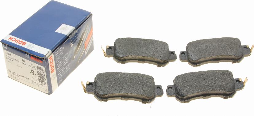 BOSCH 0 986 495 368 - Brake Pad Set, disc brake autospares.lv