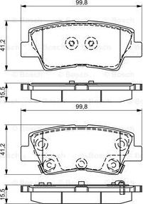 BOSCH 0 986 495 309 - Brake Pad Set, disc brake autospares.lv