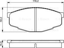 BOSCH 0 986 495 331 - Brake Pad Set, disc brake autospares.lv