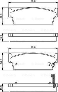 BOSCH 0 986 495 329 - Brake Pad Set, disc brake autospares.lv