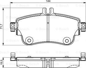 BOSCH 0 986 495 299 - Brake Pad Set, disc brake autospares.lv