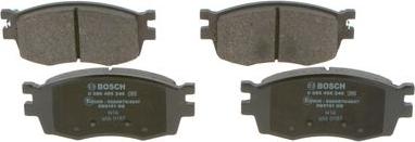 BOSCH 0 986 495 240 - Brake Pad Set, disc brake autospares.lv