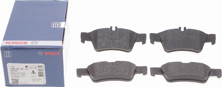 BOSCH 0 986 495 248 - Brake Pad Set, disc brake autospares.lv