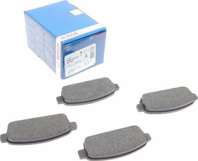 BOSCH 0 986 495 259 - Brake Pad Set, disc brake autospares.lv