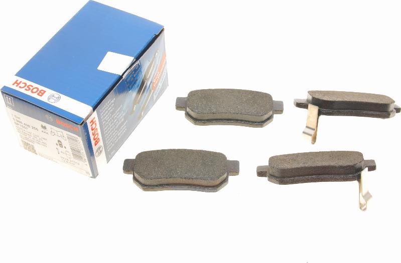 BOSCH 0 986 495 256 - Brake Pad Set, disc brake autospares.lv