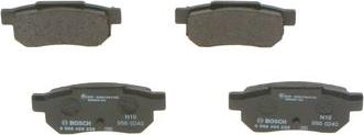 BOSCH 0 986 495 256 - Brake Pad Set, disc brake autospares.lv