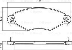 BOSCH 0 986 495 260 - Brake Pad Set, disc brake autospares.lv