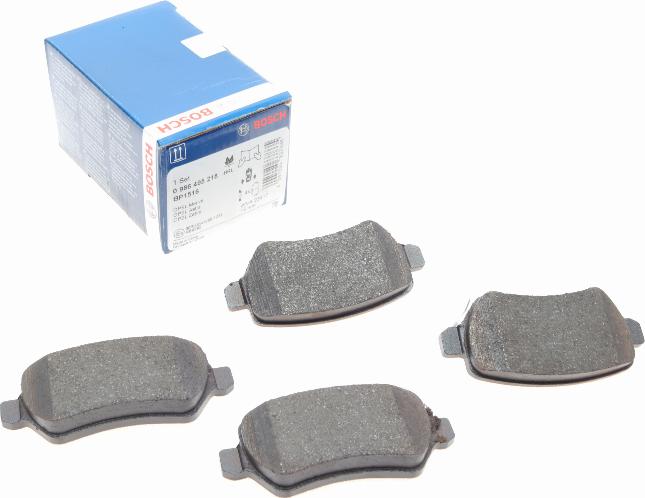 BOSCH 0 986 495 218 - Brake Pad Set, disc brake autospares.lv