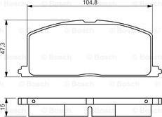 BOSCH 0 986 495 234 - Brake Pad Set, disc brake autospares.lv