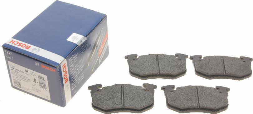 BOSCH 0 986 495 236 - Brake Pad Set, disc brake autospares.lv