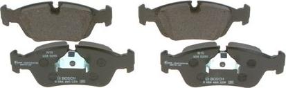 BOSCH 0 986 495 229 - Brake Pad Set, disc brake autospares.lv