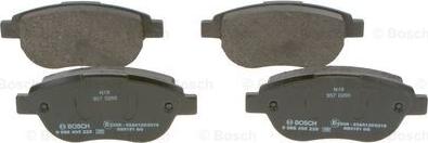 BOSCH 0 986 495 225 - Brake Pad Set, disc brake autospares.lv