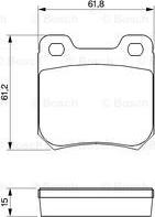 BOSCH 0 986 490 510 - Brake Pad Set, disc brake autospares.lv