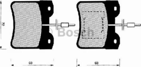 BOSCH 0 986 490 760 - Brake Pad Set, disc brake autospares.lv