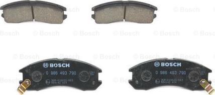 BOSCH 0 986 493 790 - Brake Pad Set, disc brake autospares.lv