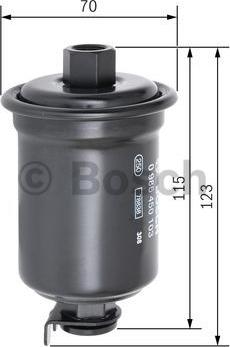 BOSCH 0 986 450 103 - Fuel filter autospares.lv