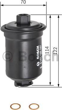 BOSCH 0 986 450 107 - Fuel filter autospares.lv