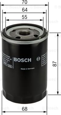 BOSCH 0 986 452 041 - Oil Filter autospares.lv