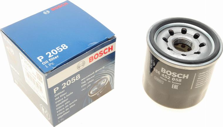 BOSCH 0 986 452 058 - Oil Filter autospares.lv