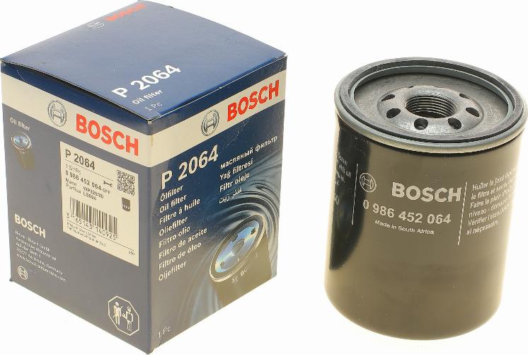 BOSCH 0 986 452 064 - Oil Filter autospares.lv