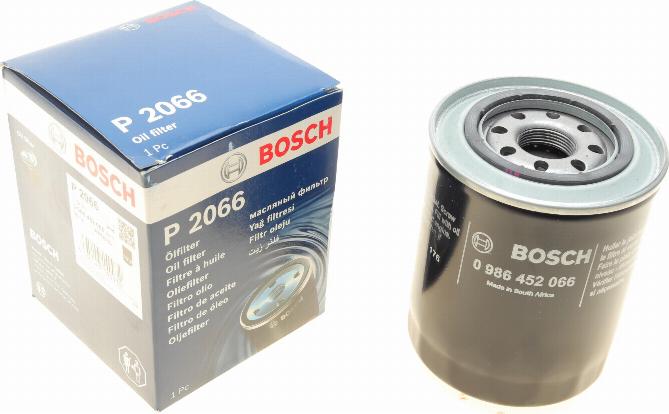 BOSCH 0 986 452 066 - Oil Filter autospares.lv