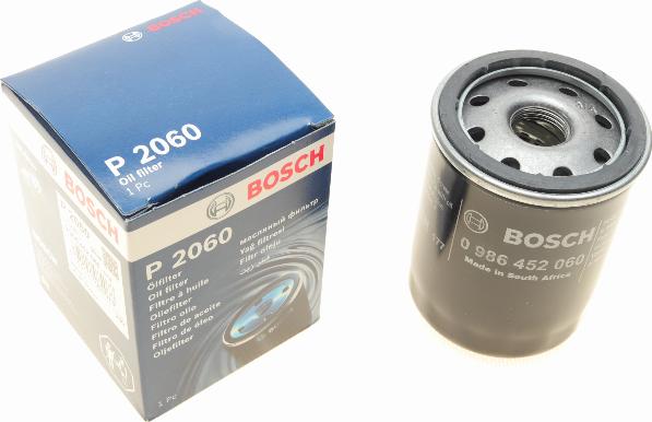 BOSCH 0 986 452 060 - Oil Filter autospares.lv