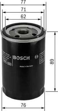 BOSCH 0 986 452 068 - Oil Filter autospares.lv