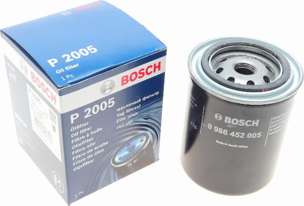 BOSCH 0 986 452 005 - Oil Filter autospares.lv