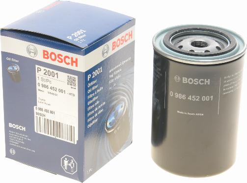 BOSCH 0 986 452 001 - Oil Filter autospares.lv