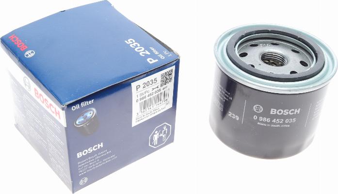 BOSCH 0 986 452 035 - Oil Filter autospares.lv