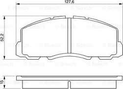 BOSCH 0 986 469 550 - Brake Pad Set, disc brake autospares.lv