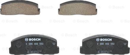 BOSCH 0 986 469 550 - Brake Pad Set, disc brake autospares.lv