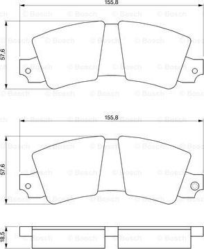 BOSCH 0 986 464 421 - Brake Pad Set, disc brake autospares.lv