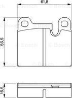 BOSCH 0 986 464 671 - Brake Pad Set, disc brake autospares.lv