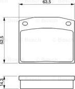 BOSCH 0 986 464 852 - Brake Pad Set, disc brake autospares.lv