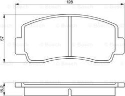 BOSCH 0 986 465 111 - Brake Pad Set, disc brake autospares.lv