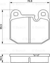 BOSCH 0 986 465 881 - Brake Pad Set, disc brake autospares.lv