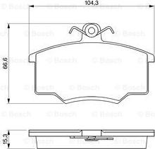 BOSCH 0 986 465 745 - Brake Pad Set, disc brake autospares.lv