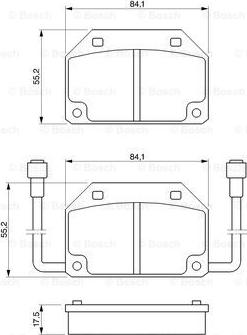 BOSCH 0 986 465 733 - Brake Pad Set, disc brake autospares.lv