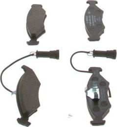 BOSCH 0 986 466 403 - Brake Pad Set, disc brake autospares.lv