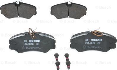 BOSCH 0 986 460 998 - Brake Pad Set, disc brake autospares.lv