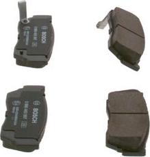 BOSCH 0 986 460 997 - Brake Pad Set, disc brake autospares.lv