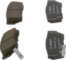 BOSCH 0 986 460 997 - Brake Pad Set, disc brake autospares.lv