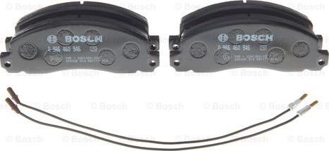 BOSCH 0 986 460 946 - Brake Pad Set, disc brake autospares.lv