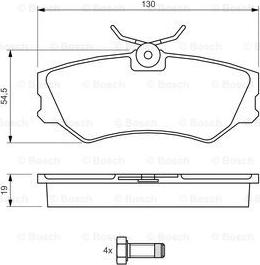 BOSCH 0 986 460 941 - Brake Pad Set, disc brake autospares.lv