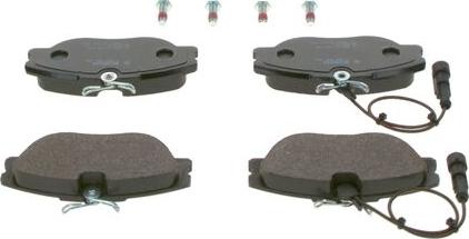 BOSCH 0 986 460 942 - Brake Pad Set, disc brake autospares.lv