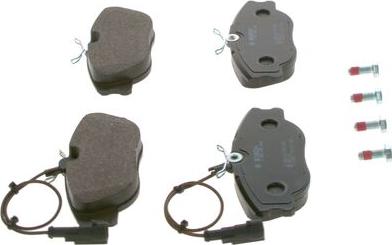 BOSCH 0 986 460 942 - Brake Pad Set, disc brake autospares.lv