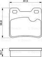 BOSCH 0 986 460 955 - Brake Pad Set, disc brake autospares.lv