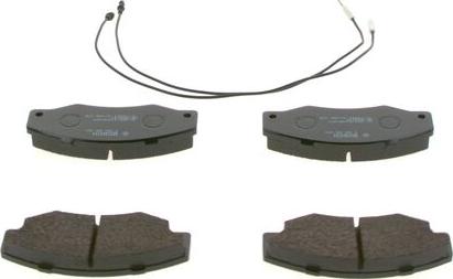 BOSCH 0 986 460 953 - Brake Pad Set, disc brake autospares.lv